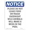 Signmission OSHA Sign, 24" H, Aluminum, Please Do Not Leave Food Or Trash Sign, Portrait, 1824-V-17397 OS-NS-A-1824-V-17397 - alternate 1